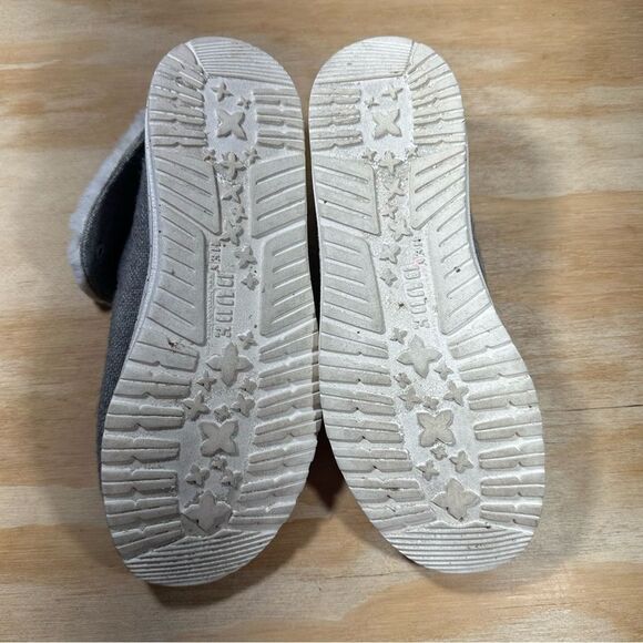 Hey Dude Britt Cozy Gray Fur-Lined Ankle Boots Women’s Size 9 - Picture 6 of 8